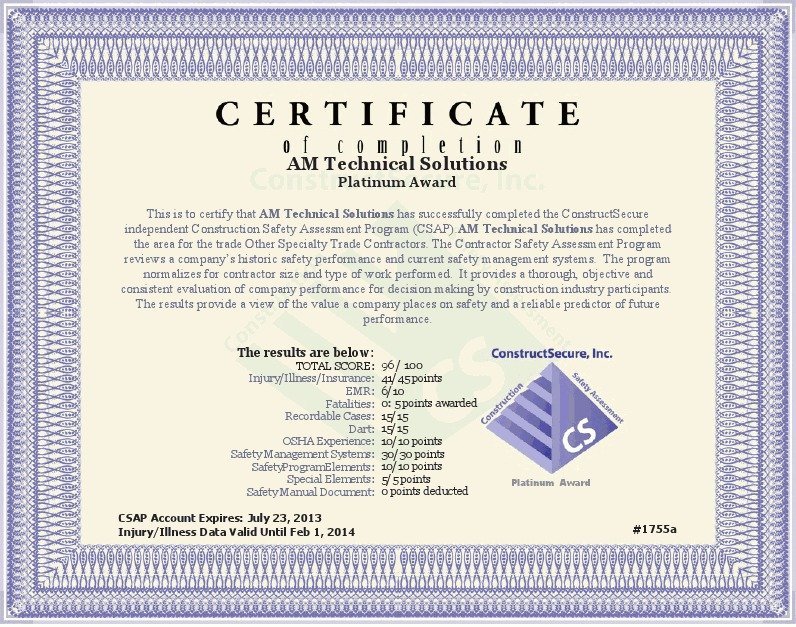 employee of the quarter certificate